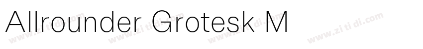 Allrounder Grotesk M字体转换